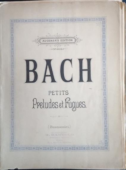 Petits Preludes et fugues - Johann Sebastian Bach - copertina