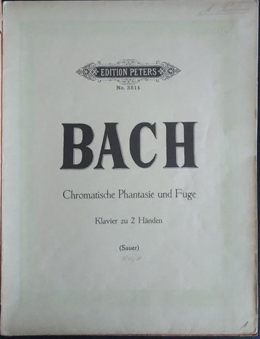 Chromarische Phantasie und Fuge - Johann Sebastian Bach - copertina