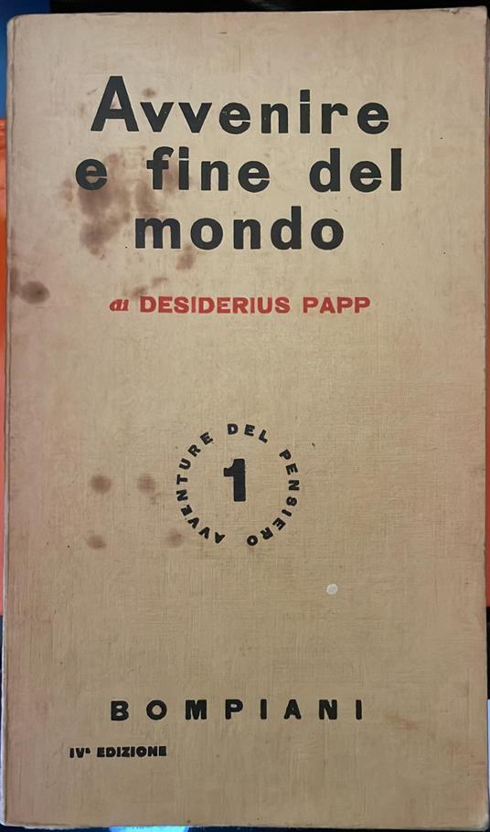 Avvenire e fine del mondo - Desiderius Papp - copertina