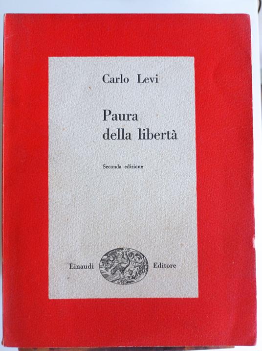 Paura della libertà - Carlo Levi - copertina