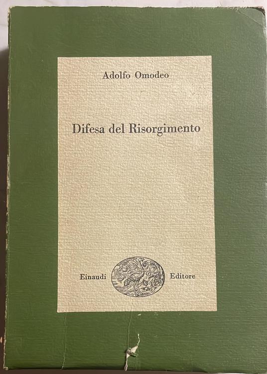Difesa del Risorgimento - Adolfo Omodeo - copertina