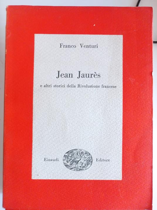 Jean Jaures - Franco Venturi - copertina