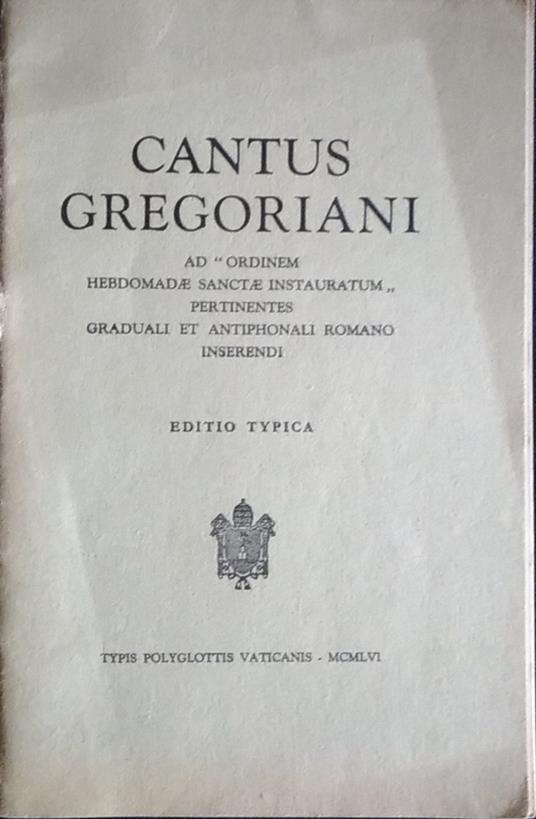 Cantus gregoriani - copertina