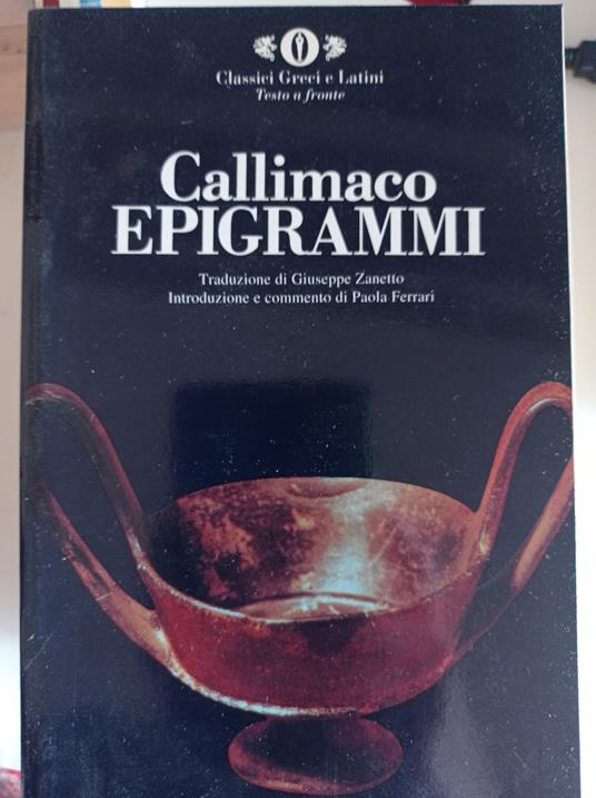 Epigrammi - Callimaco - copertina