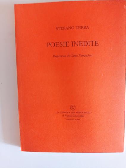 Poesie inedite - Stefano Terra - copertina