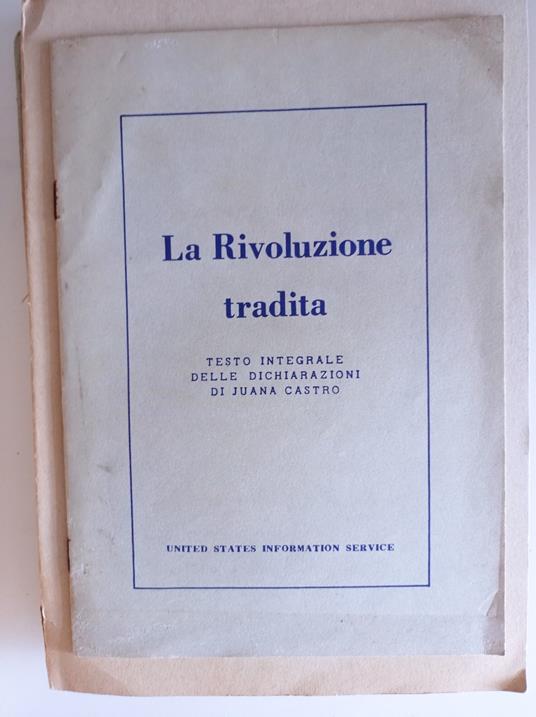 La Rivoluzione tradita - copertina