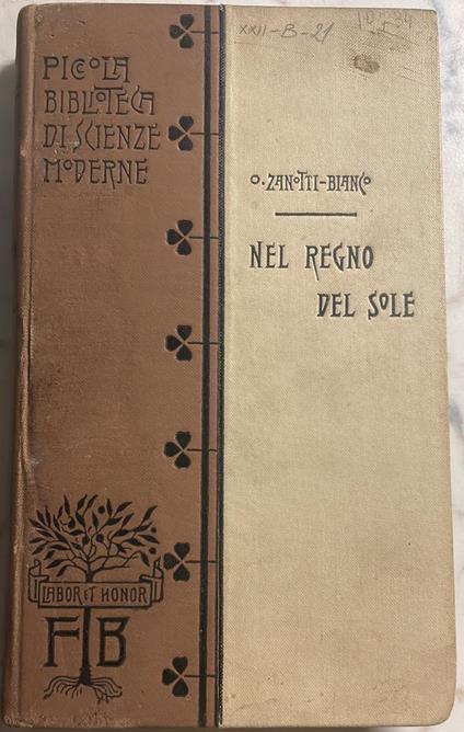 Nel regno del sole - Ottavio Zanotti Bianco - copertina