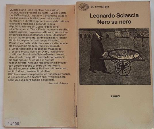 Nero su nero - Leonardo Sciascia - Libro Usato - Einaudi 