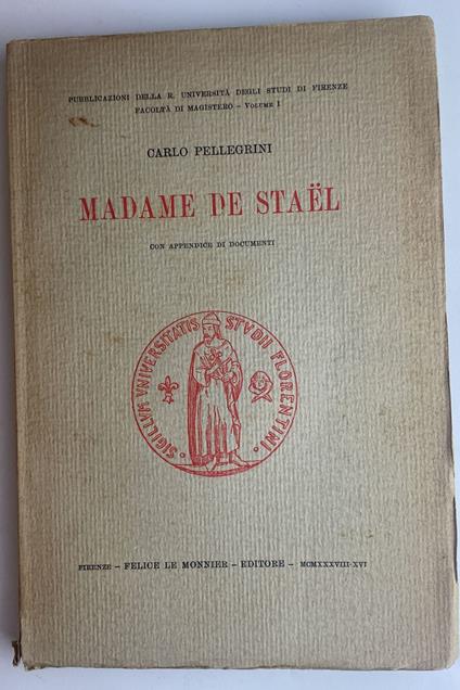 Madame De Stael - Carlo Pellegrini,Carlo Pellegrini - copertina