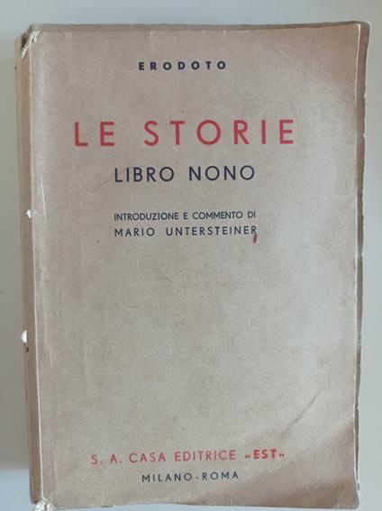 Le storie Libro nono - Erodoto - copertina