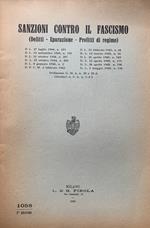 Sanzioni contro il fascismo (delitti - epurazione - profitti di regime)