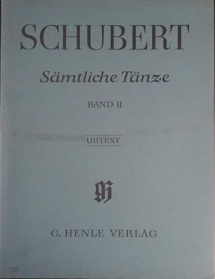 Samtliche Tanze - Schubert - copertina