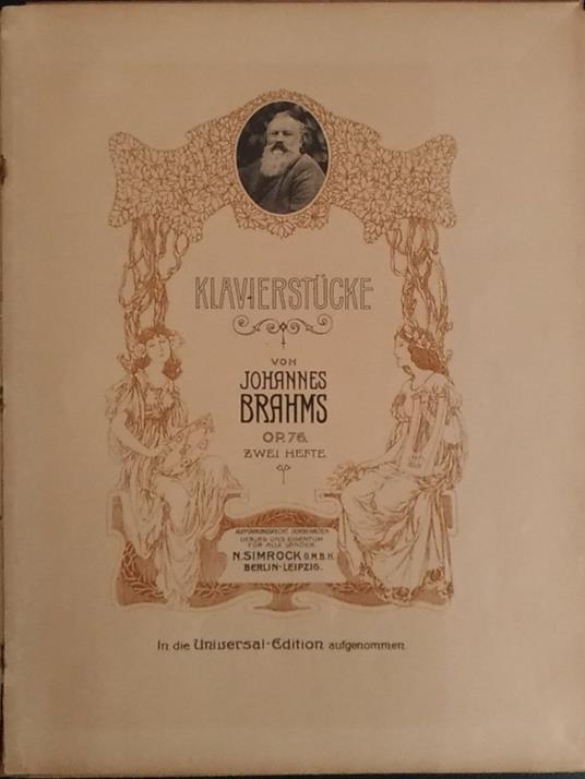 Klavierstucke - Johannes Brahms - copertina