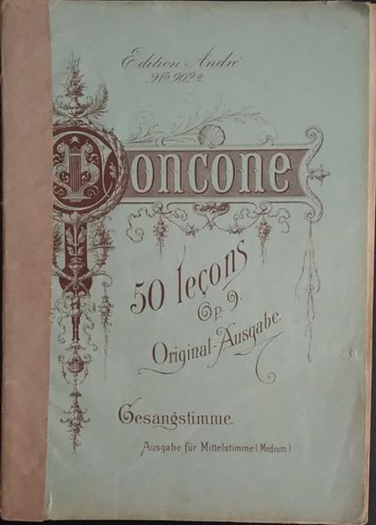 50 Leconsde Chant pour le medium de la voix avec piano - copertina