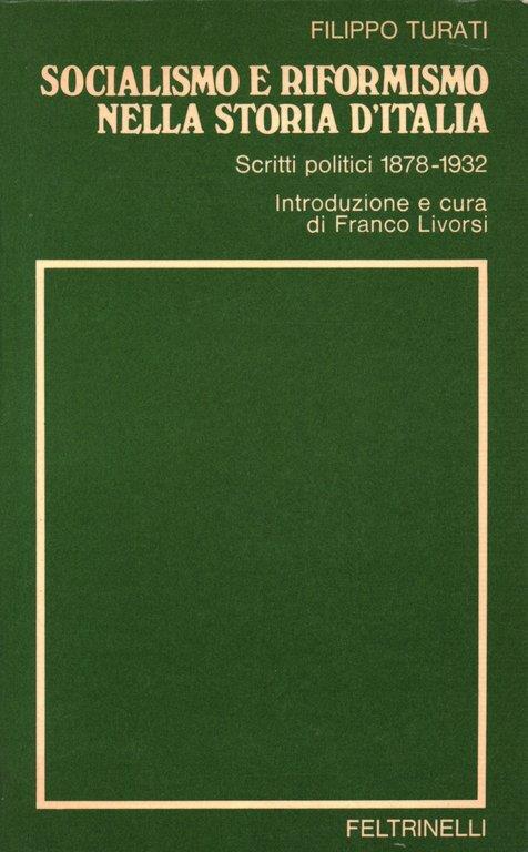 Socialismo e riformismo nella storia d' Italia - Filippo Turati - copertina