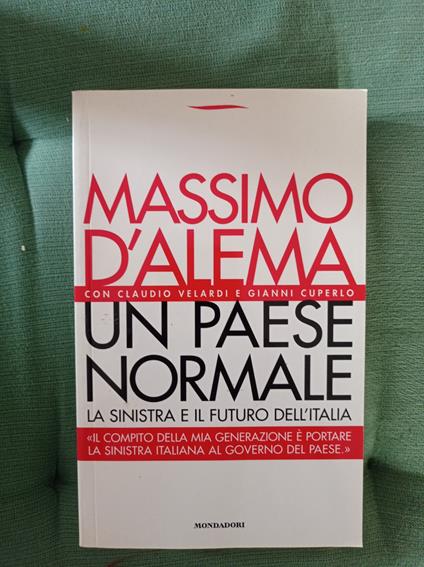 Un paese normale - Massimo D'Alema - copertina