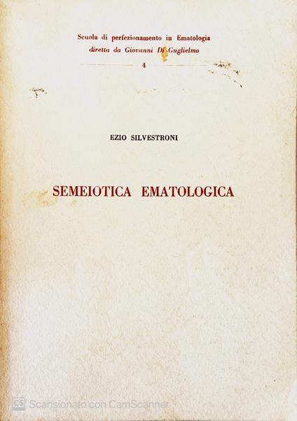 Semeiotica ematologica - copertina
