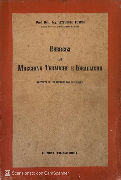 Esercizi di macchine termiche e idrauliche - copertina