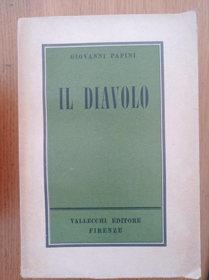 Il diavolo - Giovanni Papini - copertina