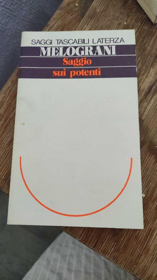 Saggio sui potenti - Piero Melograni - copertina