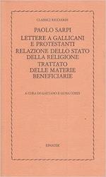 Lettere a gallicani e protestanti relazione dello stato della religione trattato delle materie beneficiarie