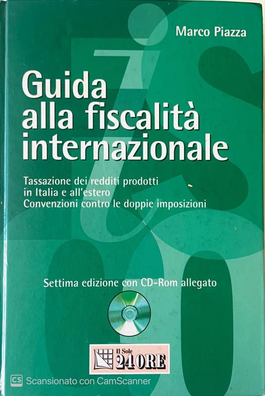 Guida alla fiscalità internazionale - Marco Piazza - copertina