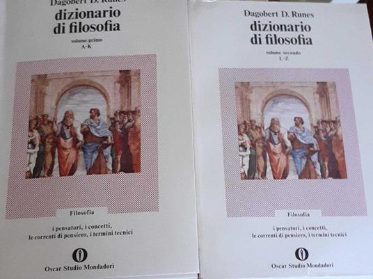 Dizionario di filosofia. Volume I II - Dagobert D. Runes - copertina