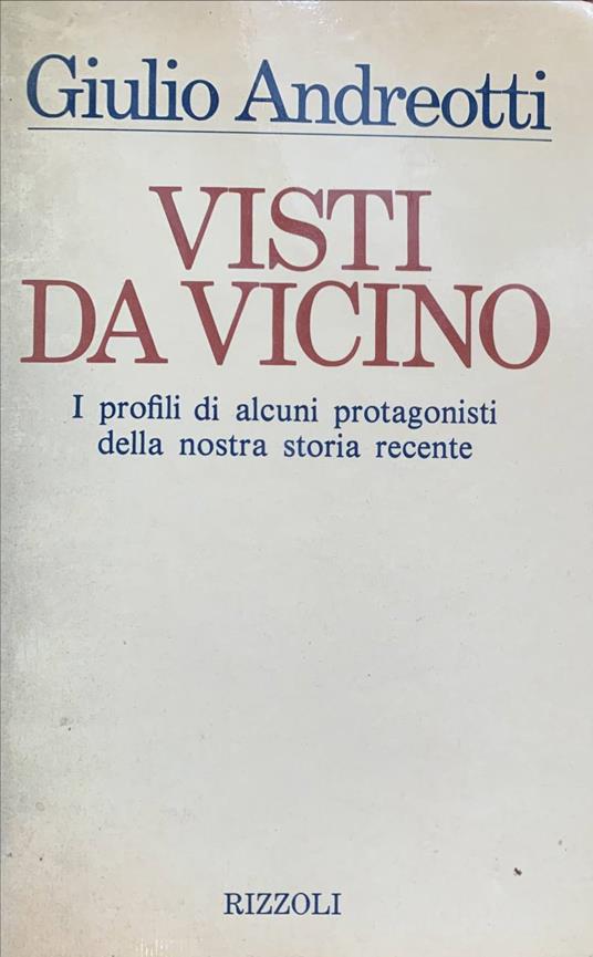 Visti da vicino - Giulio Andreotti - copertina