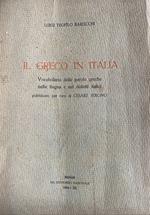 Il Greco in Italia. Vocabolario delle parole greche nella lingua e nei dialetti italici