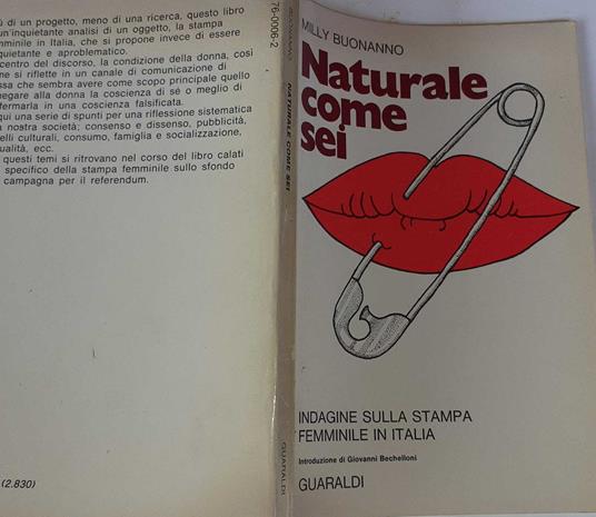 Naturale come sei - Milly Buonanno - copertina