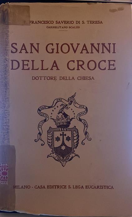 San Giovanni della croce. Dottore della chiesa - copertina