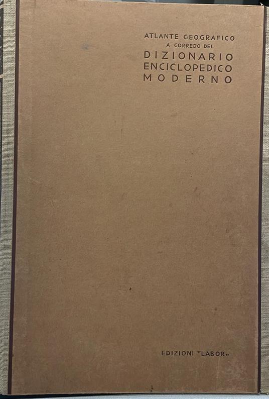 Atlante geografico a corredo del dizionario enciclopedico moderno - copertina