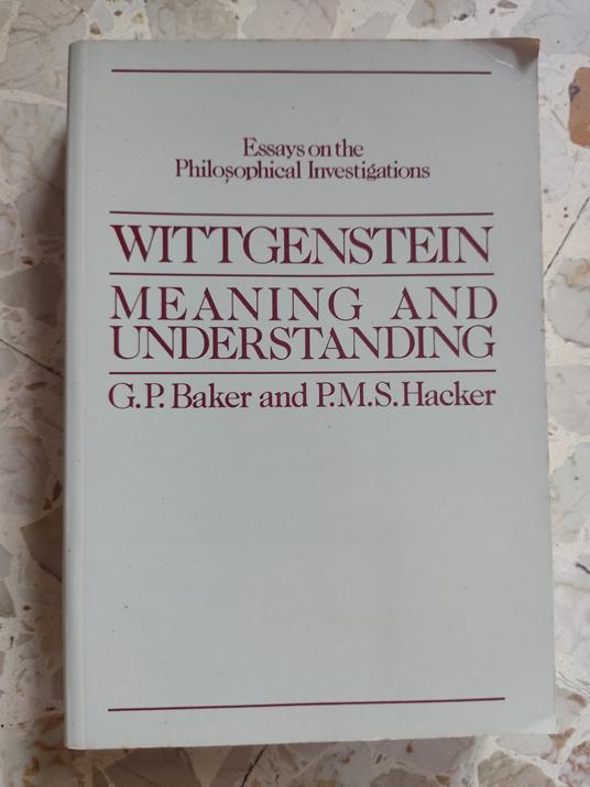 Wittgenstein: Meaning and Understanding: Pt. 2 - copertina