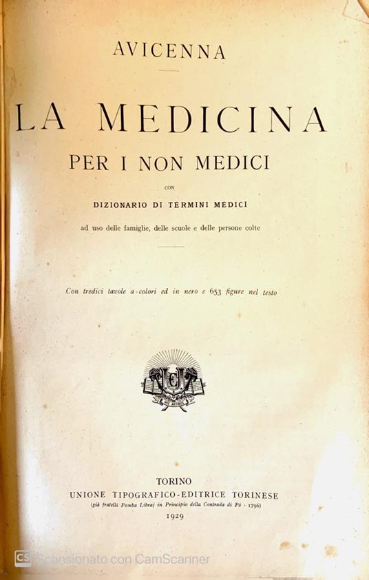 La medicina per i non medici - Avicenna - copertina