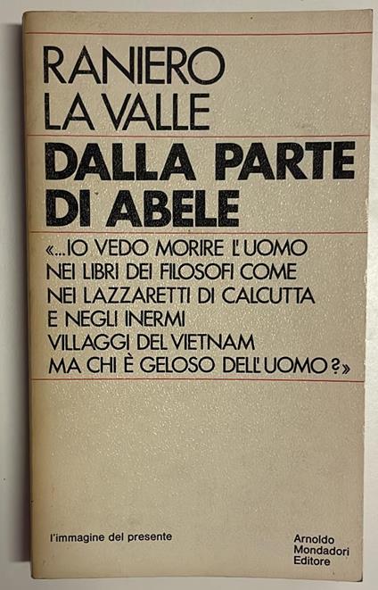 dalla parte di abele - Raniero La Valle - copertina