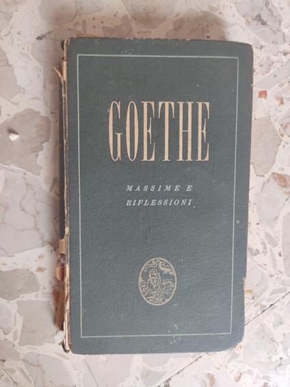 Massime e riflessioni - Johann Wolfgang Goethe - copertina