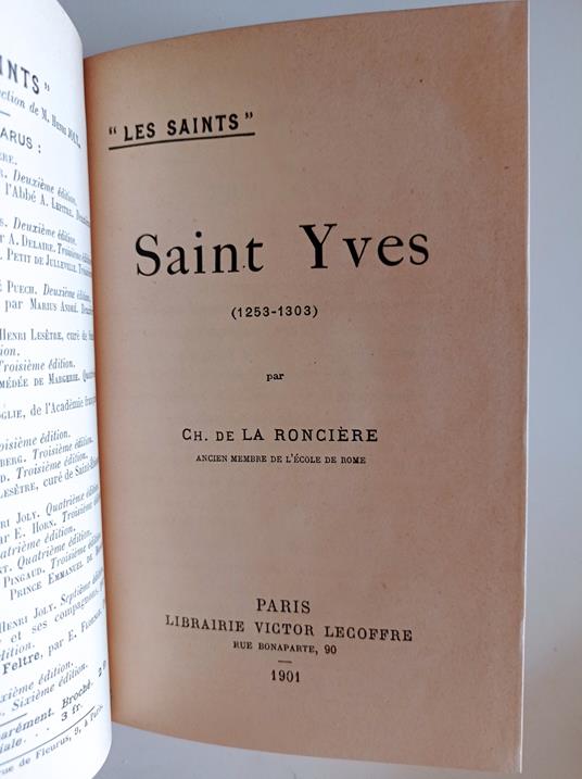 Saint Yves - copertina