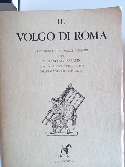 Il Volgo di Roma - Francesco Sabatini - copertina