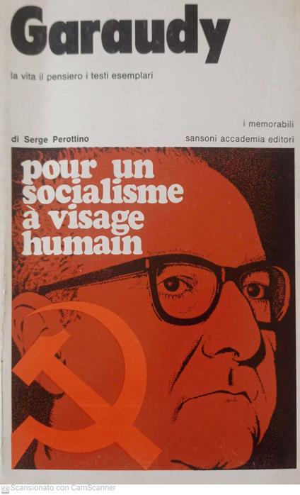 Pour un socialisme a visage humain - Roger Garaudy - copertina