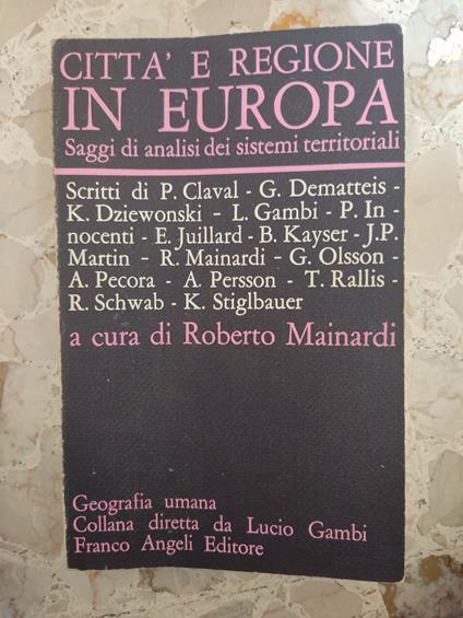 Città e regione in Europa - Roberto Mainardi - copertina