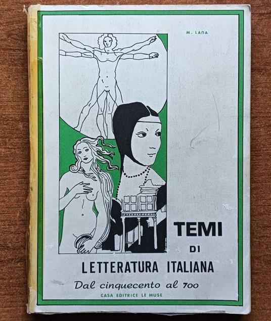 TEMI DI LETTERATURA ITALIANA Vol II Dal Cinquecento al 700 - copertina