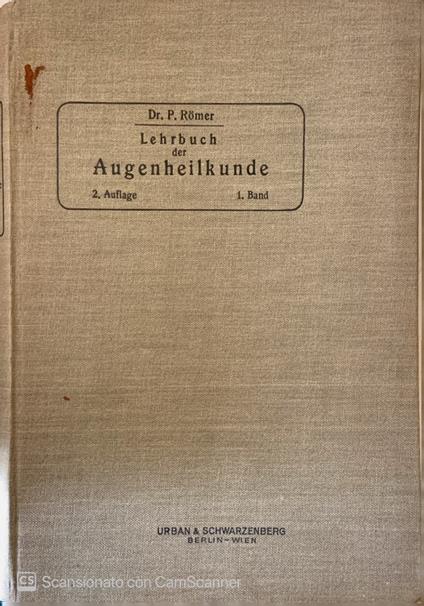 Lehrbuch der Augenheilkunde - copertina