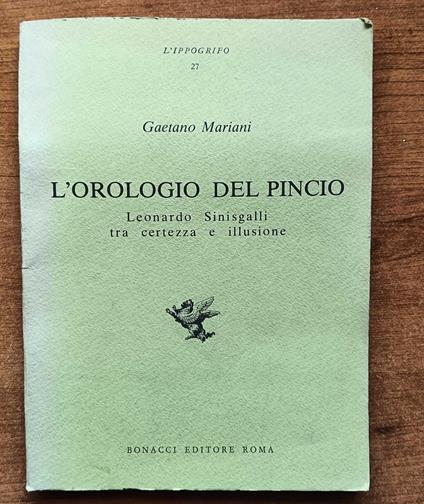 L' orologio del Pincio - Gaetano Mariani - copertina