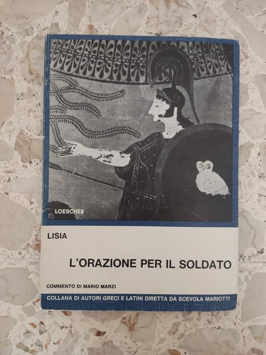 L' orazione per il soldato - Lisia - copertina