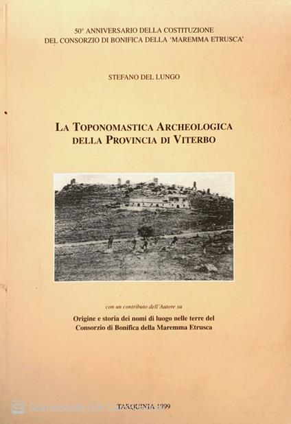 La toponomastica archeologica della provincia di Viterbo - copertina