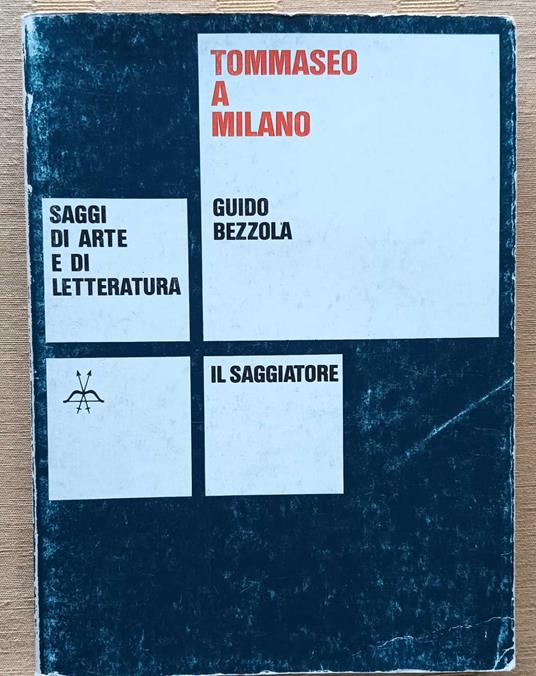 Tommaseo a Milano - Guido Bezzola - copertina