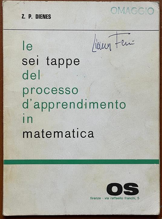 le sei tappe del processo d'apprendimento in matematica - copertina