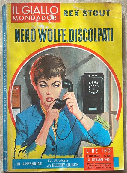 Nero Wolf Discolpati - Rex Stout - copertina