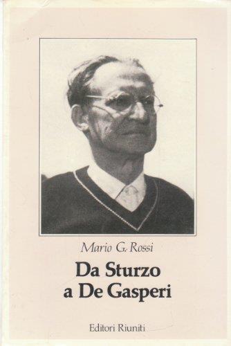 Da Sturzo a De Gasperi - Mario Rossi - copertina