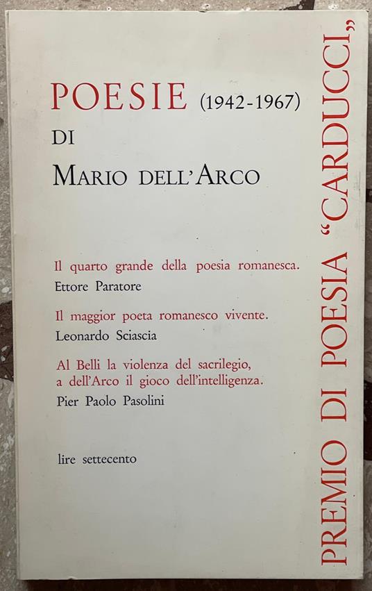 poesie ( 1942-1967) - Mario Dell'Arco - copertina